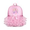 Yitengteng Princess Ballerina Backpack Dance Bag for Toddler Girls Nylon Backpack (Pink dance shoes) view 1
