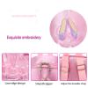 Yitengteng Princess Ballerina Backpack Dance Bag for Toddler Girls Nylon Backpack (Pink dance shoes) view 4