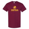 AS1121 - Central Michigan Chippewas Institutional Logo T Shirt - Medium - Maroon view 1
