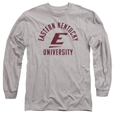 Eastern Kentucky University Official EKU Colonels Logo Unisex Adult Long-Sleeve T Shirt,Athletic Heather, 3X-Large