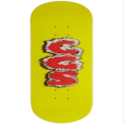 [CCS] Furry Letters Skateboard Deck Yellow 8.50"