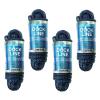 Tidal Wake Marine Grade Double Braided Nylon Dock Lines with 12 Eyelet Loop Premium Boat Mooring Ropes 3/8" x 15 ft, Weather Resistant, 4 Packs  Navy Blue view 2