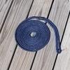 Tidal Wake Marine Grade Double Braided Nylon Dock Lines with 12 Eyelet Loop Premium Boat Mooring Ropes 3/8" x 15 ft, Weather Resistant, 4 Packs  Navy Blue view 3