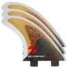 Scarfini  Equilibrium ECO Thruster (3 Fins Set)  Dual Tab, Large Size, Premium Handmade Surfboard Fins view 1
