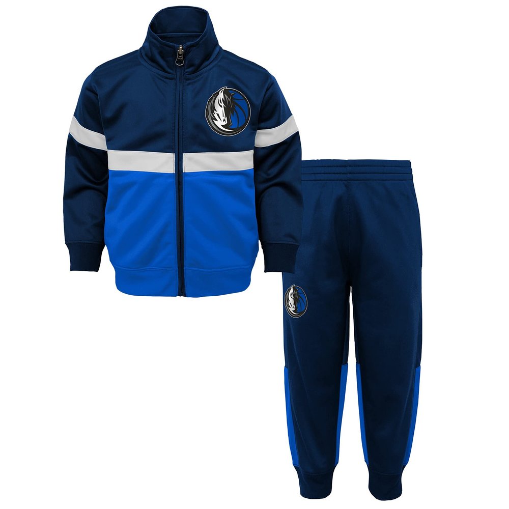 Outerstuff NBA Little Boys Shot Caller Track Jacket/Pant Set, Dallas Mavericks, Small (4)