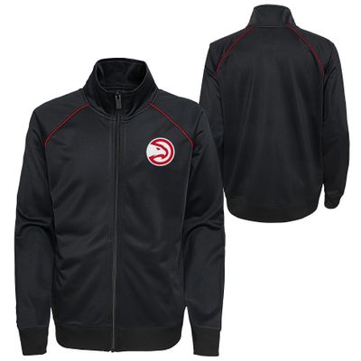 Outerstuff NBA Boys Youth (8-20) The Sauce Full Zip Track Jacket, Atlanta Hawks, Medium (10-12)