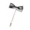 Save On Products The Men's Store Designer Bow Tie Lapel Pin  Grey Silver view 1