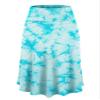 LLWB2345 Women's Tie Dye Lightweight Flare Midi Pull On Closure Skirt XXXL Aqua view 1