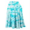 LLWB2345 Women's Tie Dye Lightweight Flare Midi Pull On Closure Skirt XXXL Aqua view 4