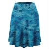 LLWB2345 Women's Tie Dye Lightweight Flare Midi Pull On Closure Skirt S Teal view 1