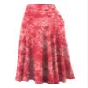 LLWB2345 Women's Tie Dye Lightweight Flare Midi Pull On Closure Skirt XXL Coral view 4