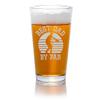 Best Dad By Par Disc Golf Pint Glass - Disc Golf Dad, Disc Golf Gift, Frisbee Gift, Golf Dad view 1