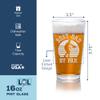 Best Dad By Par Disc Golf Pint Glass - Disc Golf Dad, Disc Golf Gift, Frisbee Gift, Golf Dad view 2