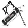 ACXZ Golf Stand Bag with Shoulder Strap, Golf Carrying Bag for Men and Women, Nylon/Extra Storage Pocket, Black/White (6.3lbs) view 1