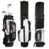 ACXZ Golf Stand Bag with Shoulder Strap, Golf Carrying Bag for Men and Women, Nylon/Extra Storage Pocket, Black/White (6.3lbs) view 2
