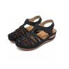 oiangi Sandals Shoes for Women,Fashion Ankle Strap Casual Outdoor Hollow Wedge Shoes Sandals Black view 3