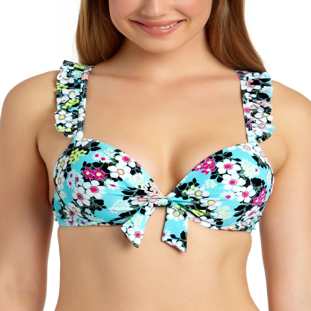 California Waves Womens Push-Up Underwire Swim Top Separates. Size S