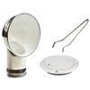 MARINE CITY 304 Grade Stainless Steel Round White Cowl Vent and Round Inspection Deck Plate with Deck Plate Key 4 Inches for Marines  Boats  Yachts  Ships (Pack of 1) view 1