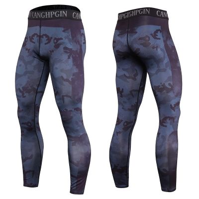 Maryia Mens Workout Pants Moisture Wicking Quick Dry Summer Casual Leggings Muscle Gym Running Fitness Athletic Trouser Navy