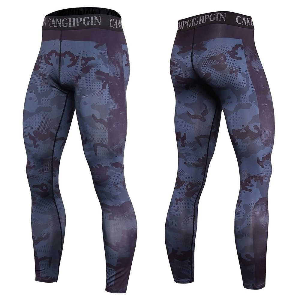 Maryia Mens Workout Pants Moisture Wicking Quick Dry Summer Casual Leggings Muscle Gym Running Fitness Athletic Trouser Navy
