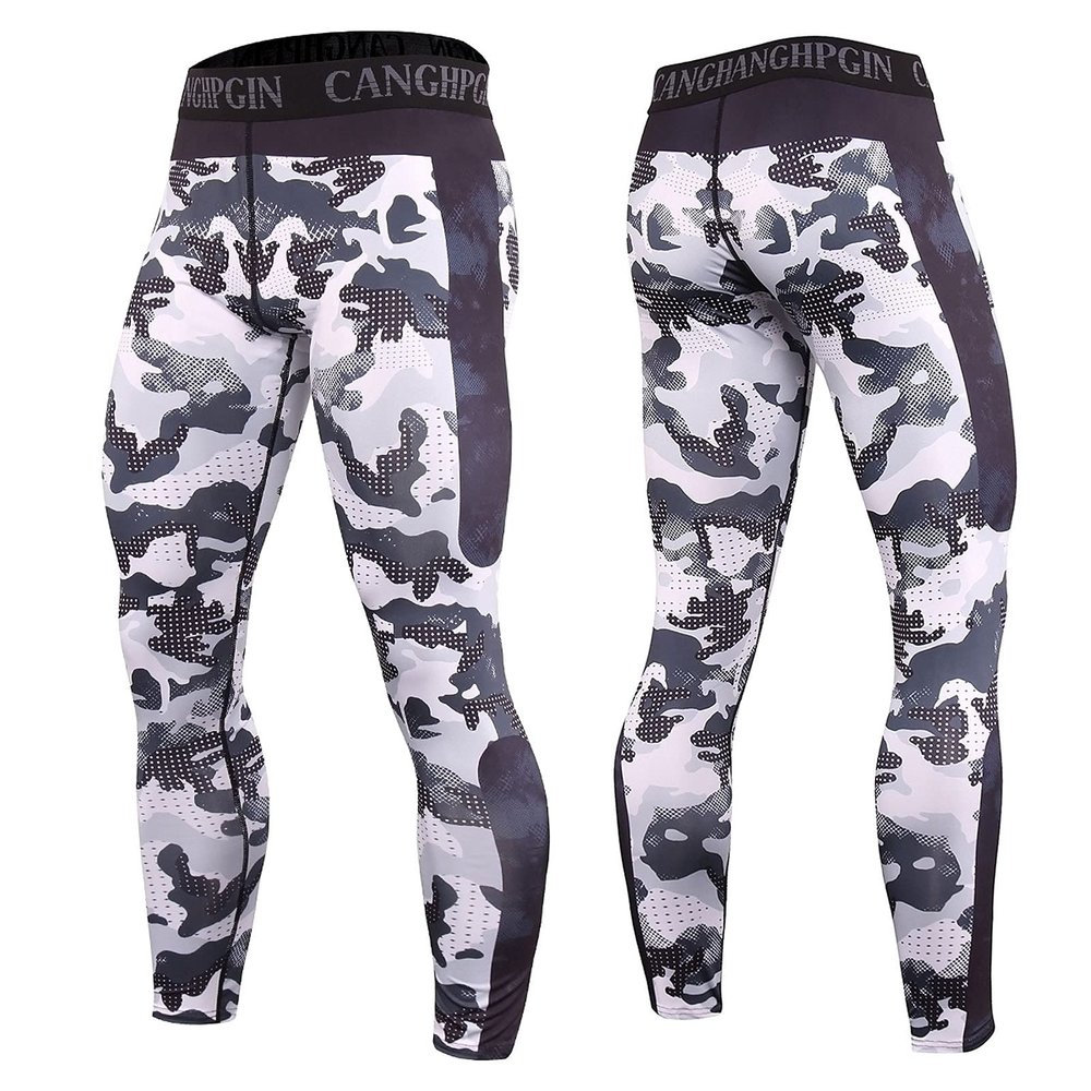 Maryia Mens Workout Pants Moisture Wicking Quick Dry Summer Casual Leggings Muscle Gym Running Fitness Athletic Trouser Gray