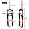 26/27.5/29in MTB Front Suspension Forks,Air Pressure Shock Absorber Fork Bicycle Shock Absorber Front Fork Air Fork (Size : 26in) view 2