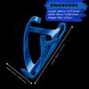 corki Cycles Bike Water Bottle Holder, Right Side Load Water Bottle Cage for Road, Mountain, Gravel Bicycle Palatinate Blue 1-Pack view 2