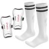 AIMISICAR Toddler Kids Youth Soccer Shin Guards and Socks for Boys & Girls (Age 3-5,6-8,8-12,10-14) | Lightweight Breathable Shin Pads & Soccer Socks Combo for Football Games & Training view 1