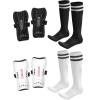 AIMISICAR Toddler Kids Youth Soccer Shin Guards and Socks for Boys & Girls (Age 3-5,6-8,8-12,10-14) | Lightweight Breathable Shin Pads & Soccer Socks Combo for Football Games & Training view 1