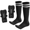 AIMISICAR Toddler Kids Youth Soccer Shin Guards and Socks for Boys & Girls (Age 3-5,6-8,8-12,10-14) | Lightweight Breathable Shin Pads & Soccer Socks Combo for Football Games & Training view 1