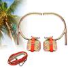 WZFANJIJ Tree Climbing Spike One Pair 2 Gears Set Safety Belt Adjustable Rope Rescue Belt Portable Non-Slip Climbing Spikes Shoes for Hunting Observation Picking Fruit Coconut,450Model view 1