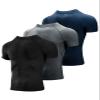 Niksa Men's Compression Shirts 3/5 Pack, Short Sleeve Athletic Compression Tops Cool Dry Workout T Shirt view 1