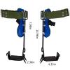 Litong 2 Pack Tree Climbing Gears, Adjustable Stainless Steel Spikes with Harness Belt, Non-Slip Pedal for Picking Fruit, Outdoor Sports (Unisex) view 2