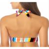 Anne Cole Signature Wavy Stripe Marilyn Halter Bikini Top, S, Multi view 2