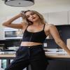 Seamless Longline Pullover Bralette for Women | Summer Swimsuit Bikini Cami Bras (for A-C Cups) | Womens Casual Tops Sports Bra (Black, XS) view 3