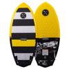 Hyperlite Shim Junior Fiberglass All Around Wakesurfer Board for Intermediate to Advanced Riders with Fast Rocker, Yellow and Blac view 1
