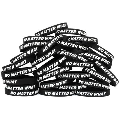 One Hundred (100) No Matter What Bracelets - Inspirational Wristbands