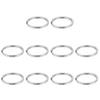 Auspichoice Marine Grade 316 Stainless Steel Key Ring Key Chain Heavy Duty Keychain Split Ring Connector for Scuba Gear BCD Attachment, FLAT 25mm21mmx10 view 1