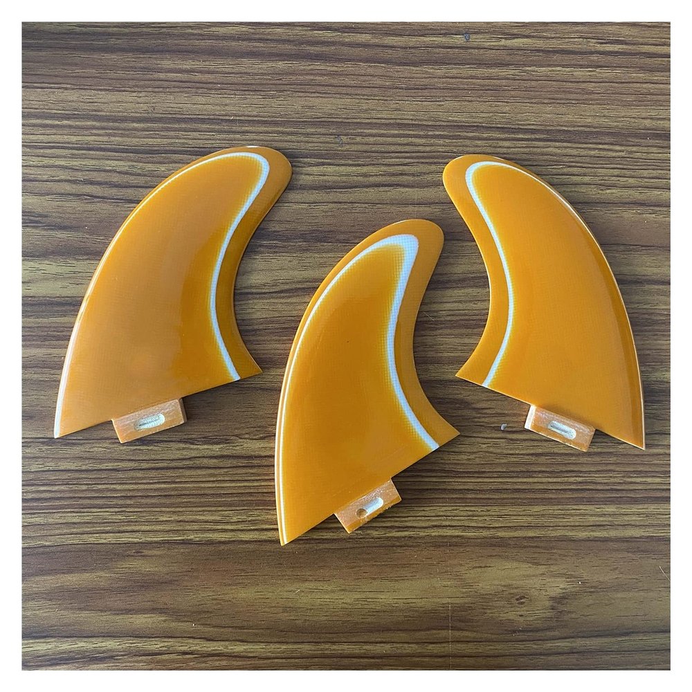 Surfboard Tail Thruster 2Pcs Fiberglass Surfboard Fins Paddle Board Fins Tail Thruster for Surfing for Surfboard Modification (Color : Orange FCS)
