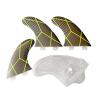 Surfboard Tail Thruster 3Pcs Surf Board Tail Fin Paddle Board Tail Rudder Surfing Thruster Paddle Board Fin Replacement for Surfboard Modification (Color : Same as Photo) view 1