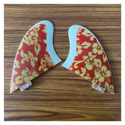 Surfboard Tail Thruster 2Pcs Fiberglass Surfboard Fins Paddle Board Fins Tail Thruster for Surfing for Surfboard Modification (Color : Colorful)