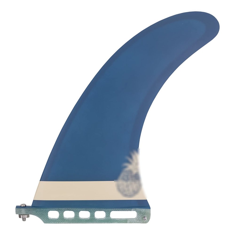 Surfboard Tail Thruster Surfboard Fin Center Single Fin 10"(Inch) Longboard US Base SUP Accessories Noserider Style for Surfboard Modification (Color : Navy Blue)