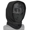 Airsoft Mask Tactical Mask and Dual Mode Hoods Face Mask Around Neck for Paintball Cosplay Costume Party Hockey (Black) view 1