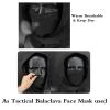 Airsoft Mask Tactical Mask and Dual Mode Hoods Face Mask Around Neck for Paintball Cosplay Costume Party Hockey (Black) view 4