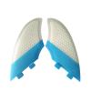 Lifyn2 Surfing Fins 2Pcs Surfboard Tail Rudder Surfing Twin Fin Set Keel Fin for Longboard Shortboard (Color : Blue with White) view 1