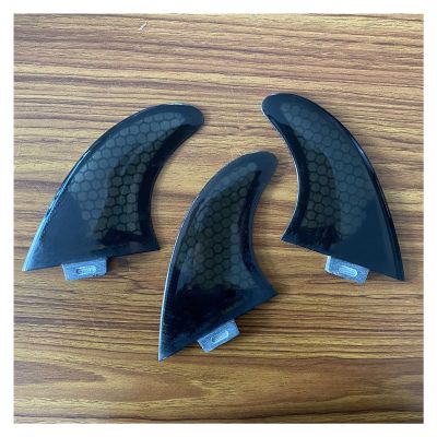 Surfboard Tail Thruster 2Pcs Fiberglass Surfboard Fins Paddle Board Fins Tail Thruster for Surfing for Surfboard Modification (Color : Black)