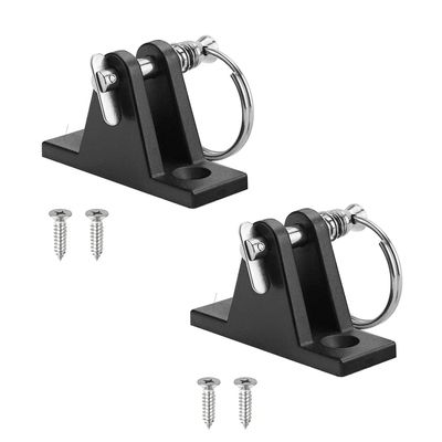 Nylon Bimini Top Deck Hinge with Removable Stainless Steel Pin (Pack of 2)