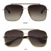 Gtand Fashion Trendy Square Aviator Gradient Sunglasses For Women Men Vintage Metal Sun Glasses view 3