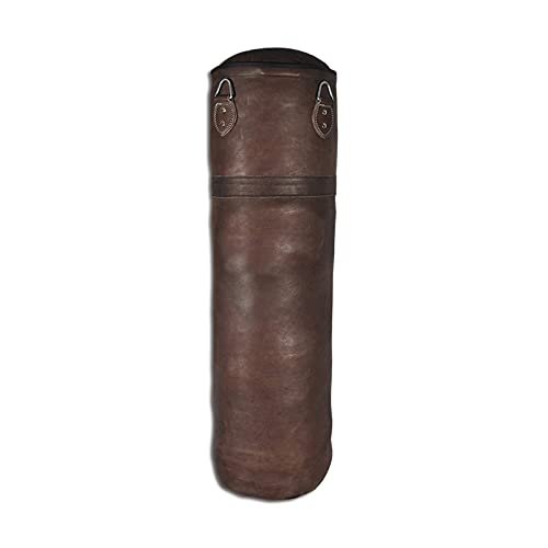 BRAWL Strike MMA Boxing Floor to Ceiling Punching Bag PU Leather,Dark Brown (100cm)
