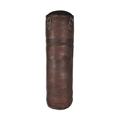 BRAWL Strike MMA Boxing Floor to Ceiling Punching Bag PU Leather,Dark Brown (120cm)